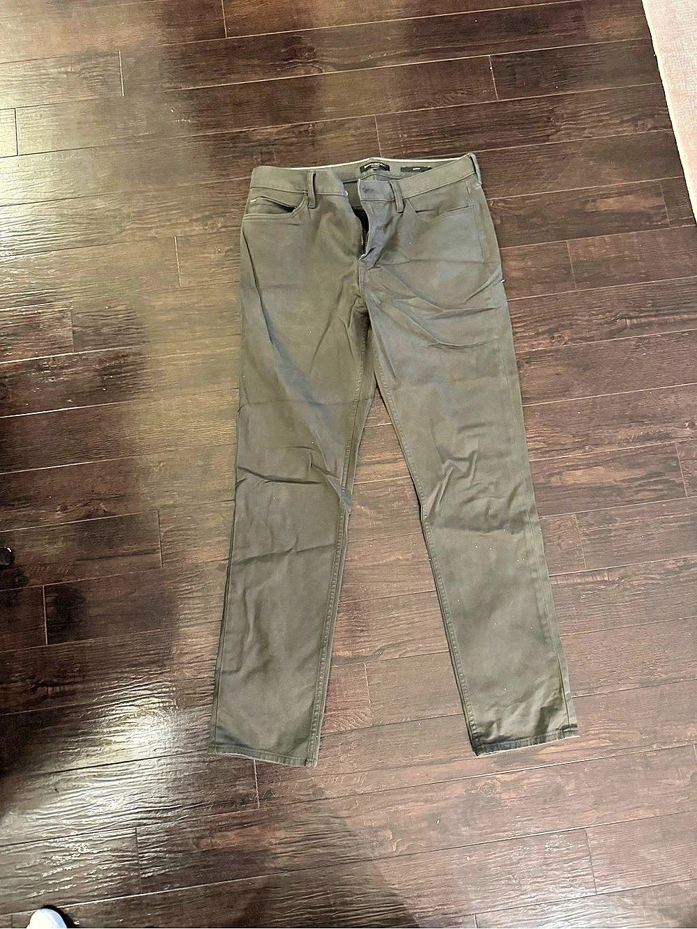 Banana Republic Slim Traveler Pant Slim Fit Pants Green Waist 32x32